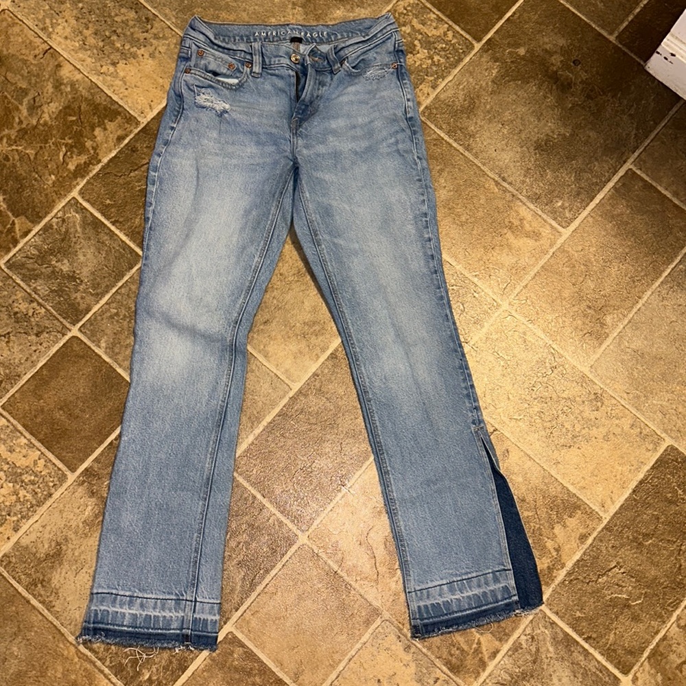Light denim jeans